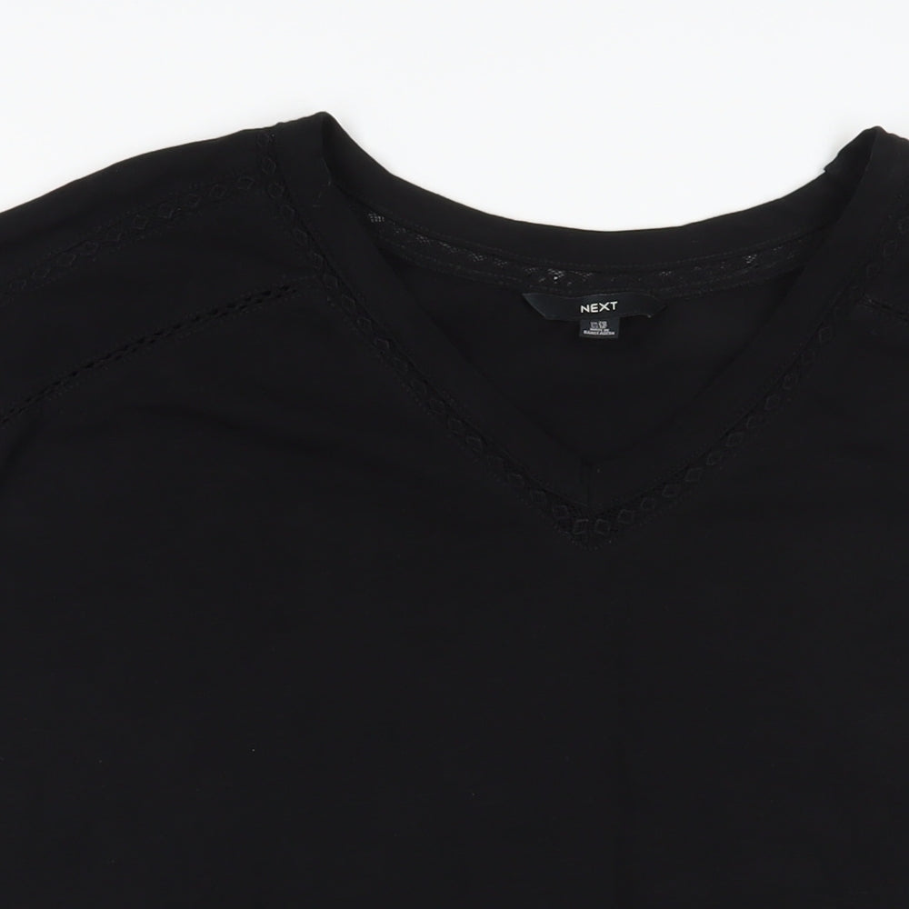 Womens UK Size 20 NEXT Black Basic T-Shirt