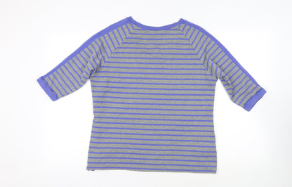 Womens UK Size 14 Marks and Spencer Blue Basic T-Shirt