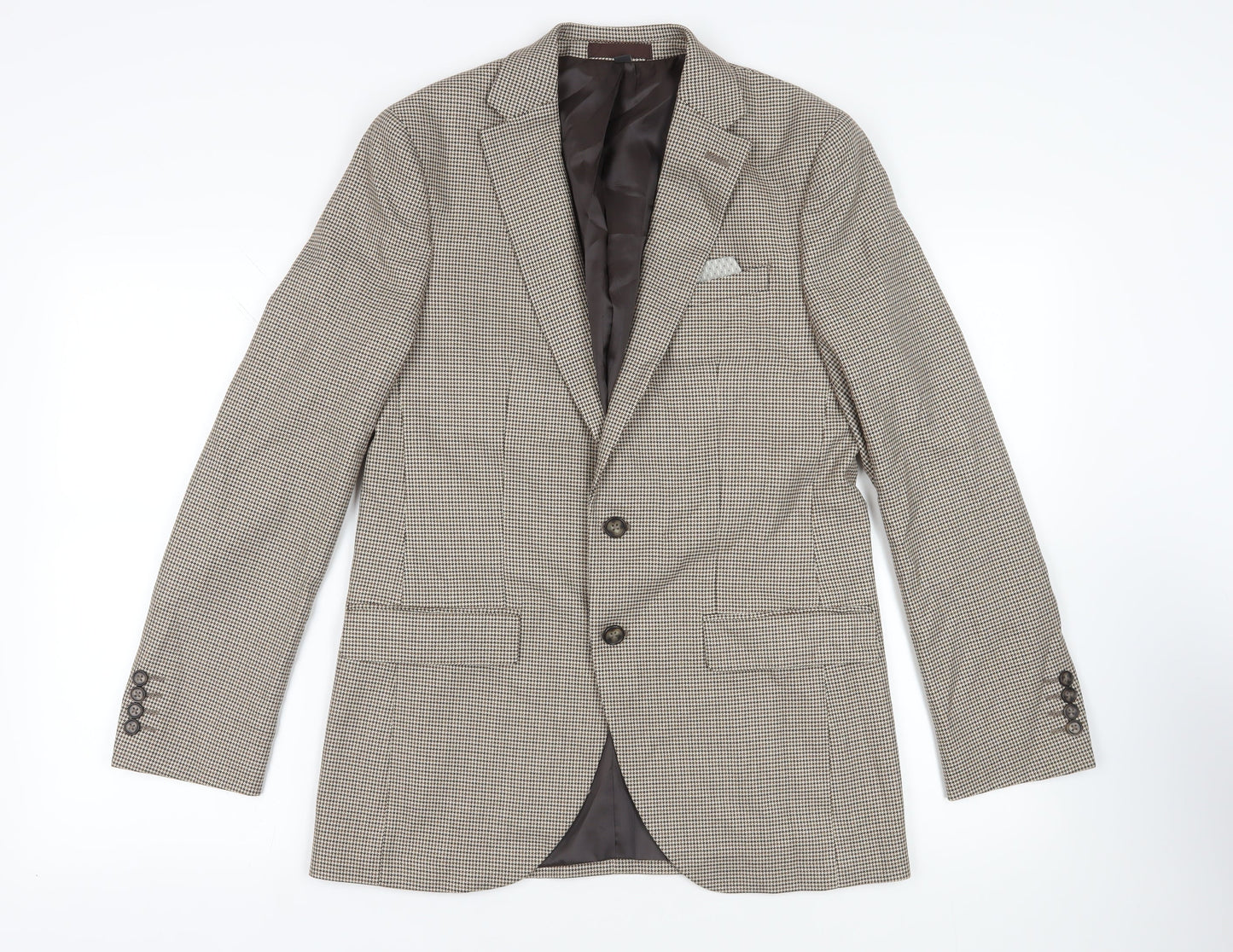 Mens UK Size 38 Marks and Spencer Regular Beige Suit Jacket