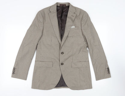 Mens UK Size 38 Marks and Spencer Regular Beige Suit Jacket