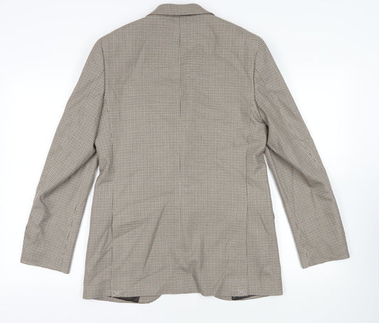 Mens UK Size 38 Marks and Spencer Regular Beige Suit Jacket