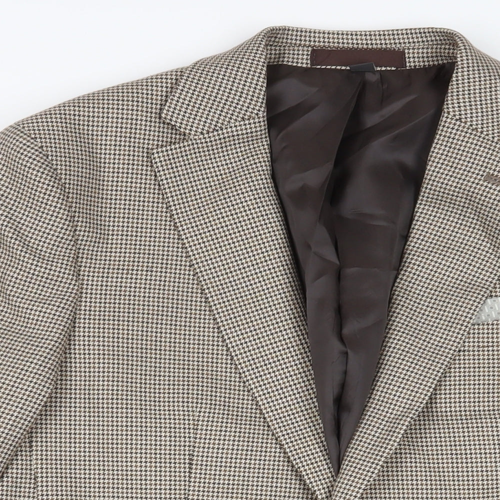 Mens UK Size 38 Marks and Spencer Regular Beige Suit Jacket