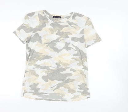 Womens UK Size 8 Marks and Spencer Green Basic T-Shirt