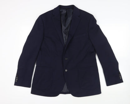 Mens UK Size 42 Marks and Spencer Regular Blue Suit Jacket