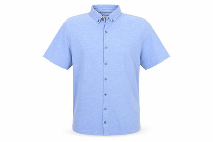 NEXT Mens Blue Cotton Button-Up Size L Collared Button