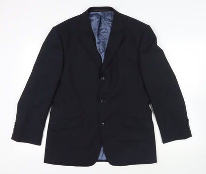 Mens UK Size 40 Marks and Spencer Regular Blue Suit Jacket