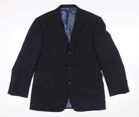 Mens UK Size 40 Marks and Spencer Regular Blue Suit Jacket