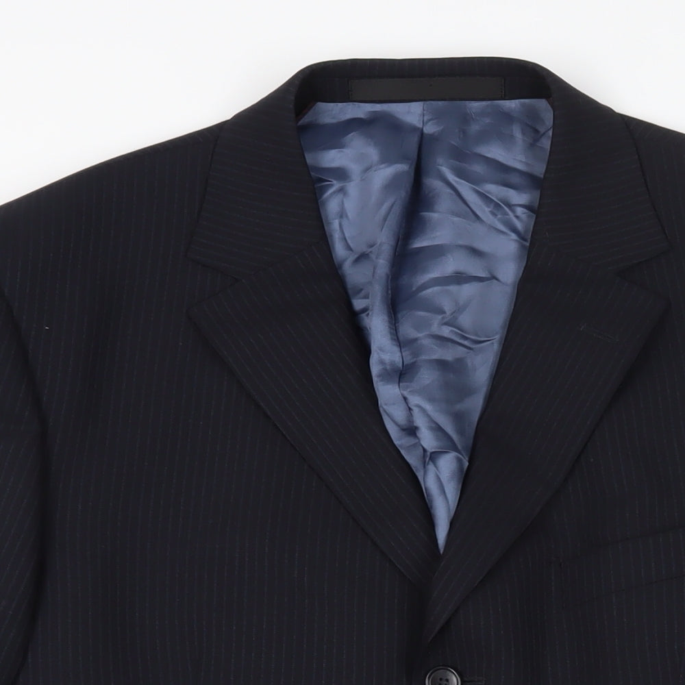 Mens UK Size 40 Marks and Spencer Regular Blue Suit Jacket
