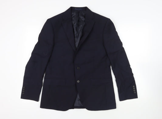 Mens UK Size 40 Marks and Spencer Regular Blue Suit Jacket