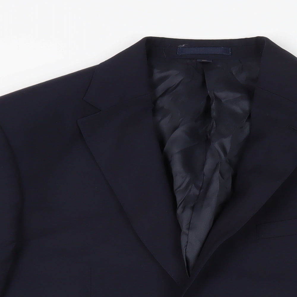 Mens UK Size 40 Marks and Spencer Regular Blue Suit Jacket