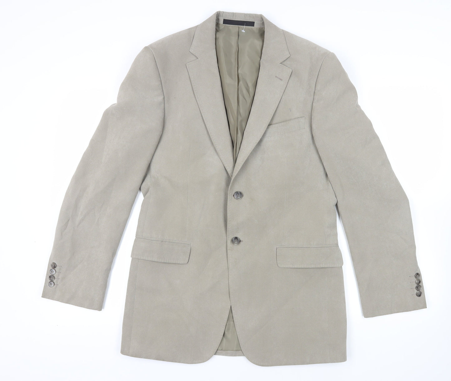 Mens UK Size 38 Marks and Spencer Regular Beige Suit Jacket