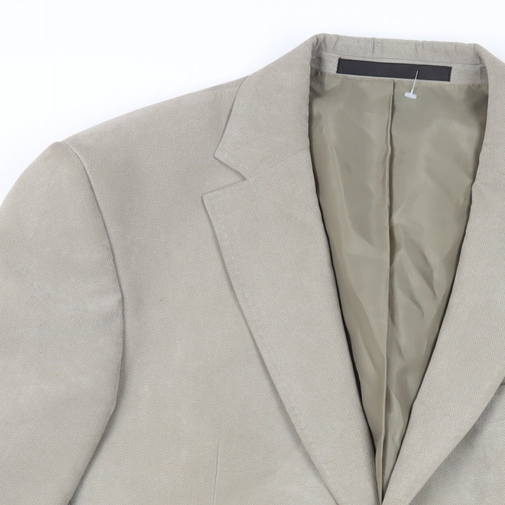 Mens UK Size 38 Marks and Spencer Regular Beige Suit Jacket