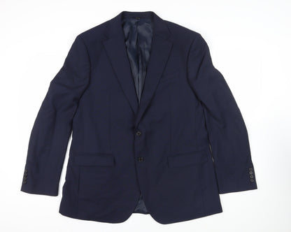Mens UK Size 44 Marks and Spencer Regular Blue Suit Jacket