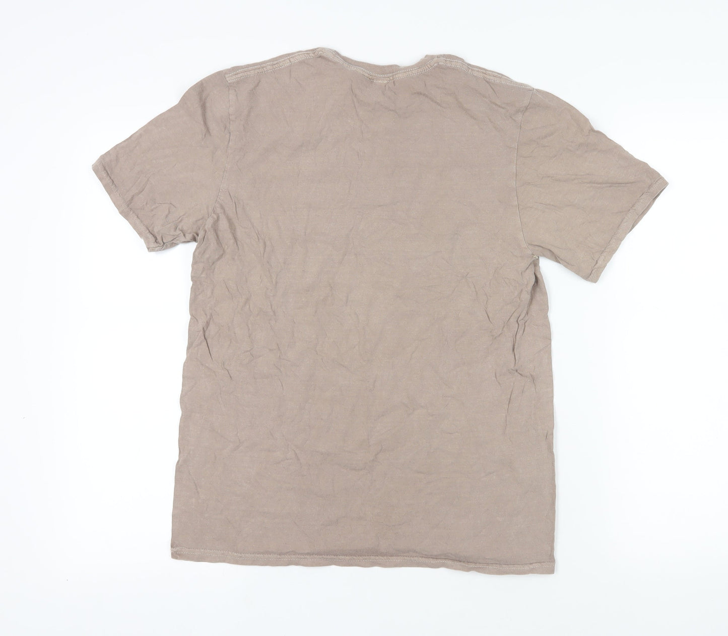 Womens UK Size 8 ASOS Beige Basic T-Shirt