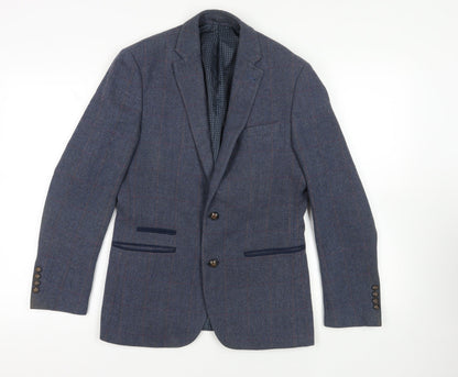 Mens UK Size 36 Harry Brown Regular Blue Suit Jacket