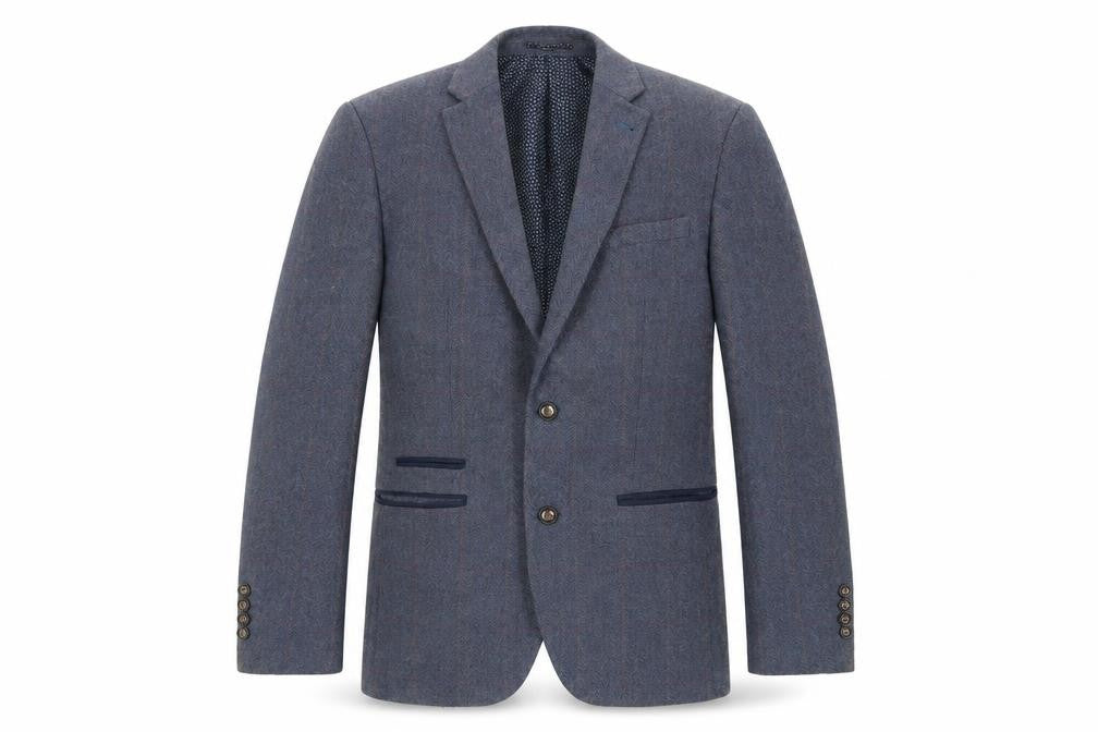 Mens UK Size 36 Harry Brown Regular Blue Suit Jacket
