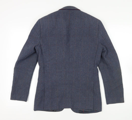 Mens UK Size 36 Harry Brown Regular Blue Suit Jacket