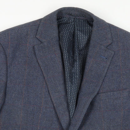 Mens UK Size 36 Harry Brown Regular Blue Suit Jacket
