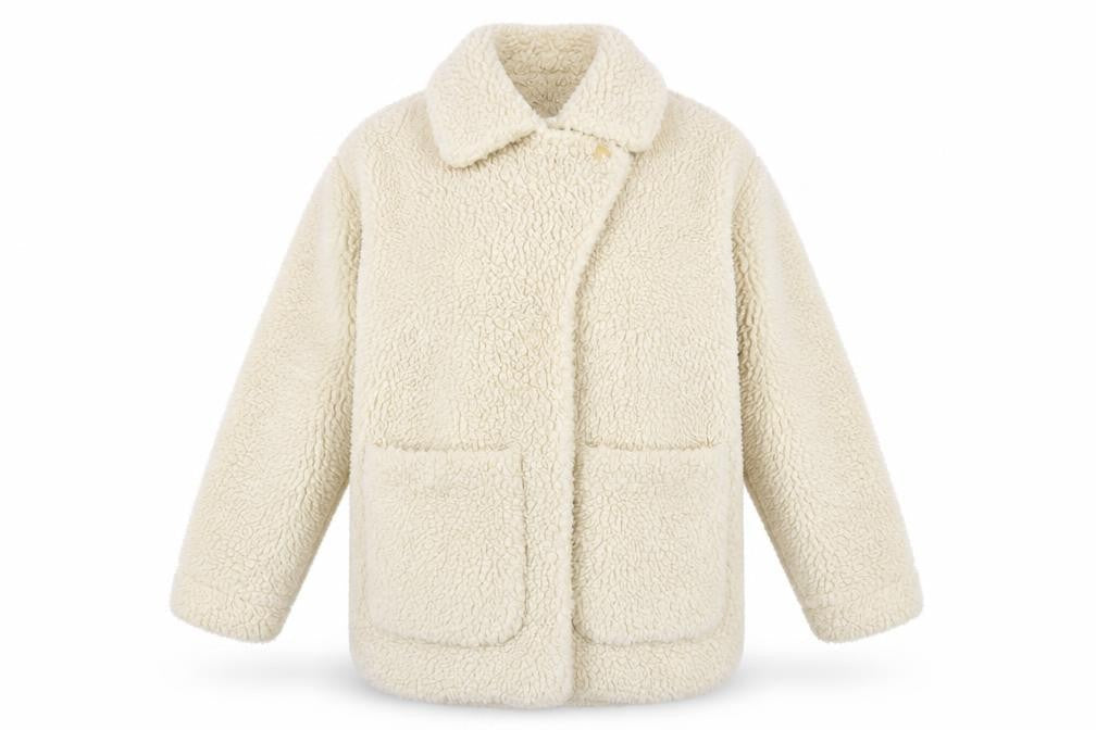 Womens UK Size XS Monki Ivory Overcoat