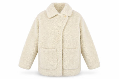Womens UK Size XS Monki Ivory Overcoat