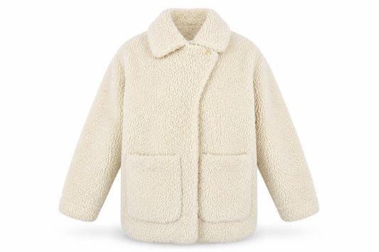 Womens UK Size XS Monki Ivory Overcoat