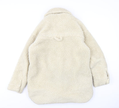 Womens UK Size XS Monki Ivory Overcoat