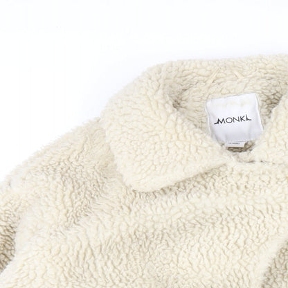 Womens UK Size XS Monki Ivory Overcoat
