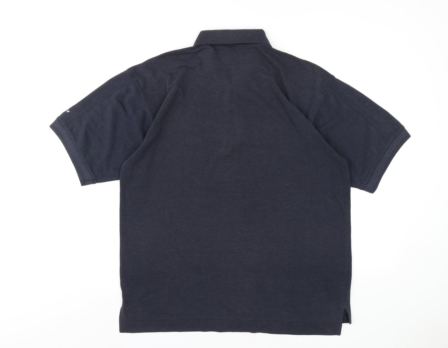 Donnay Mens Blue Polyester Polo Size XL Collared Button