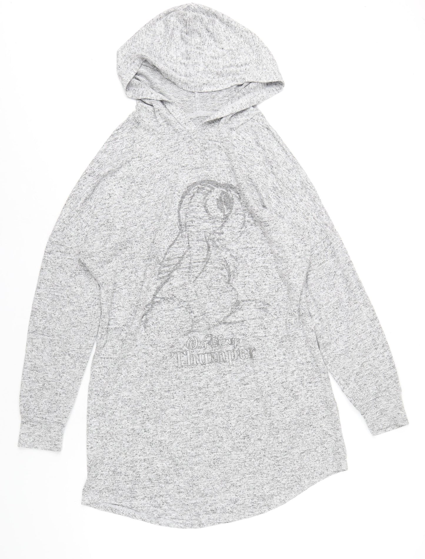 Womens UK Size 12 Disney Grey Pullover Hoodie