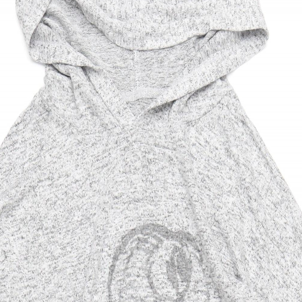 Womens UK Size 12 Disney Grey Pullover Hoodie