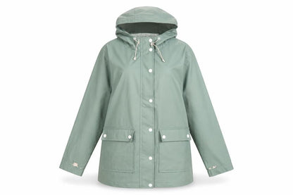 24Colours Womens Green Rain Coat Coat Size 10 Zip