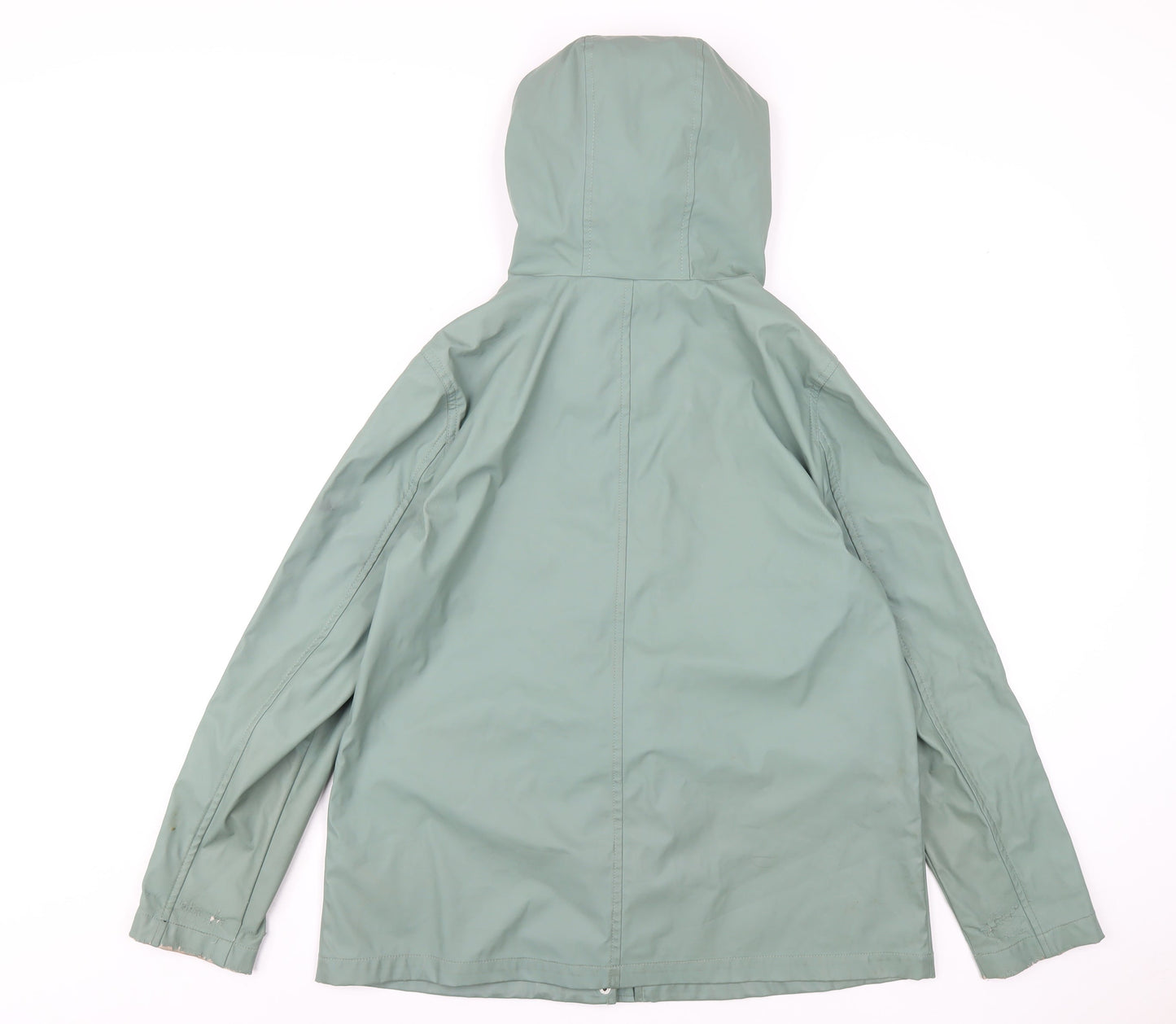24Colours Womens Green Rain Coat Coat Size 10 Zip