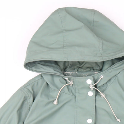 24Colours Womens Green Rain Coat Coat Size 10 Zip