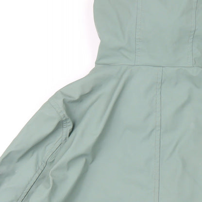 24Colours Womens Green Rain Coat Coat Size 10 Zip