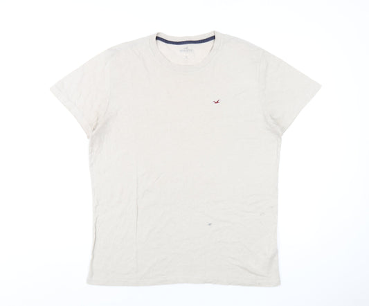 Mens UK Size M Hollister Beige  T-Shirt