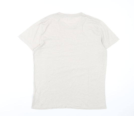 Mens UK Size M Hollister Beige  T-Shirt