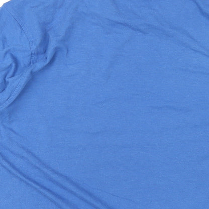 Slazenger Mens Blue Polyester T-Shirt Size L Round Neck