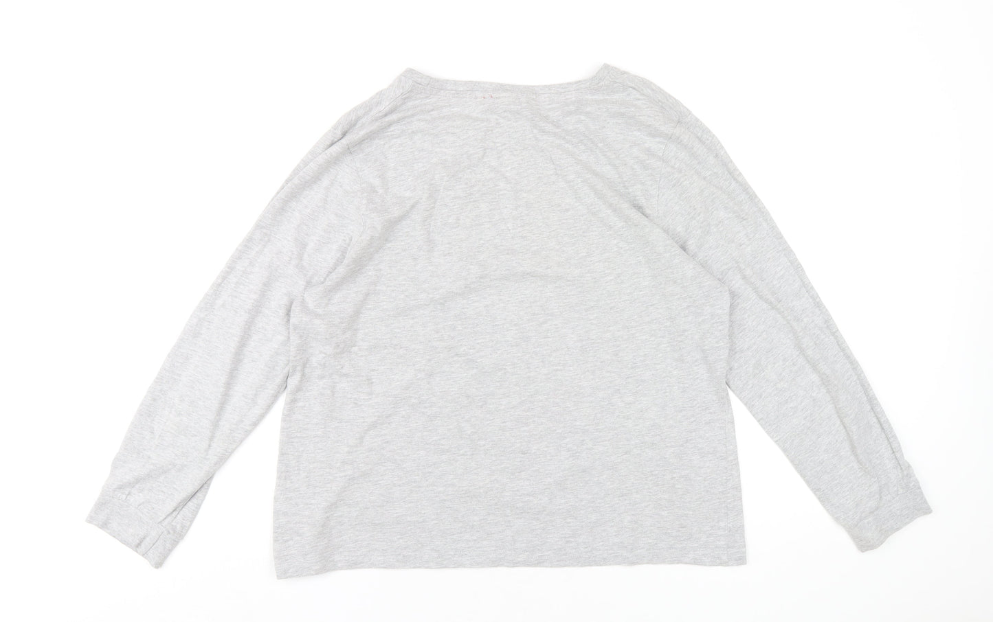Womens UK Size 14 Disney Grey Basic T-Shirt