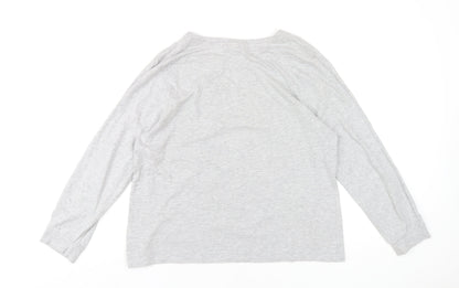 Womens UK Size 14 Disney Grey Basic T-Shirt