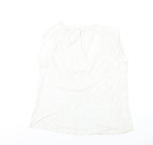 Womens UK Size M Gap Grey Basic Tank