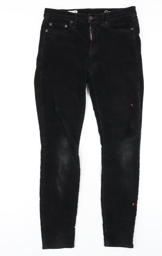 Womens UK Size 28 in Gap Regular Fit  Black Trousers