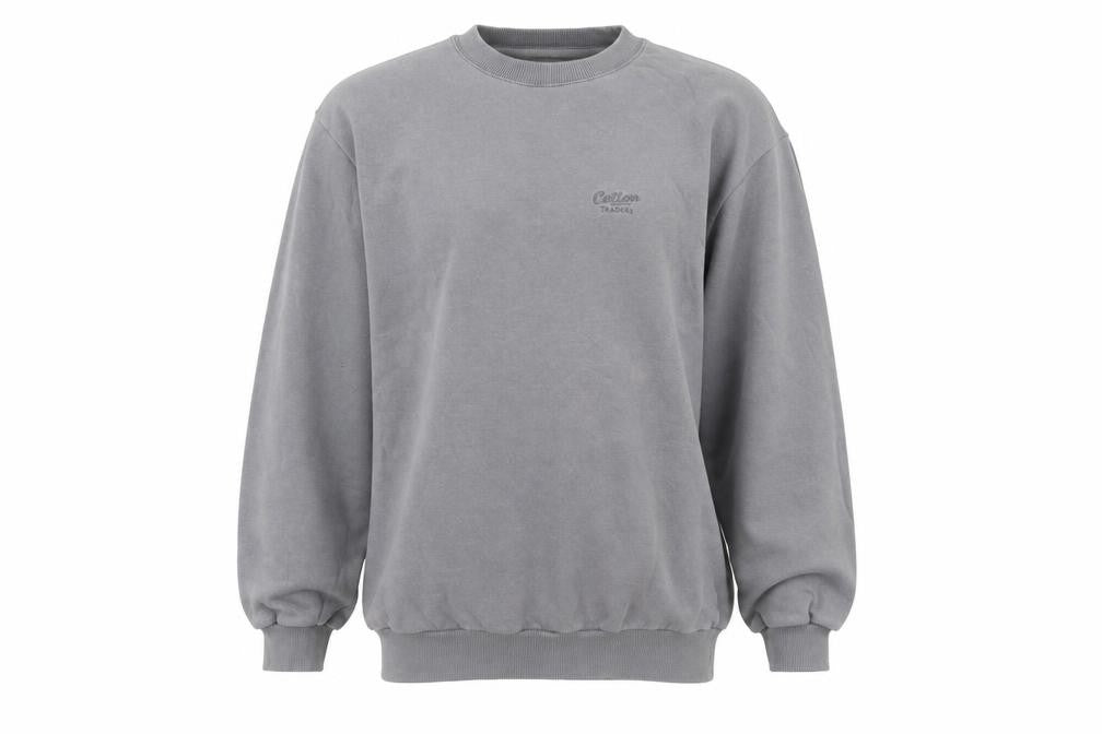 Mens UK Size S Cotton Traders Grey Pullover Sweatshirt