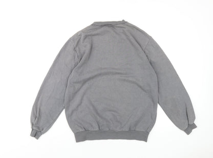 Mens UK Size S Cotton Traders Grey Pullover Sweatshirt
