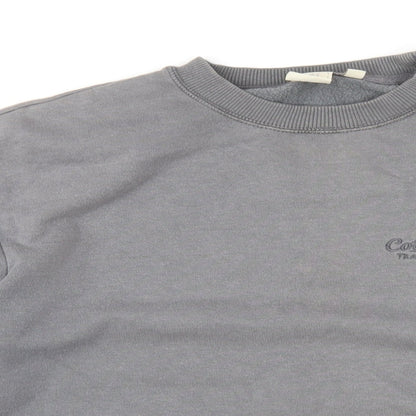Mens UK Size S Cotton Traders Grey Pullover Sweatshirt