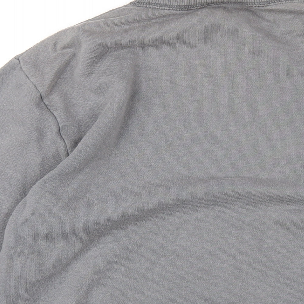 Mens UK Size S Cotton Traders Grey Pullover Sweatshirt