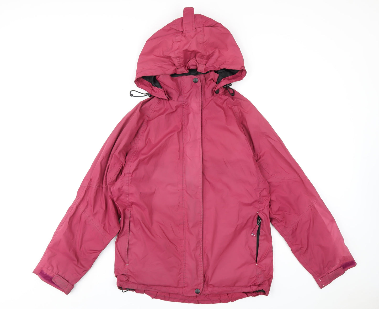 Outdoor Womens Pink Rain Coat Coat Size 12 Zip