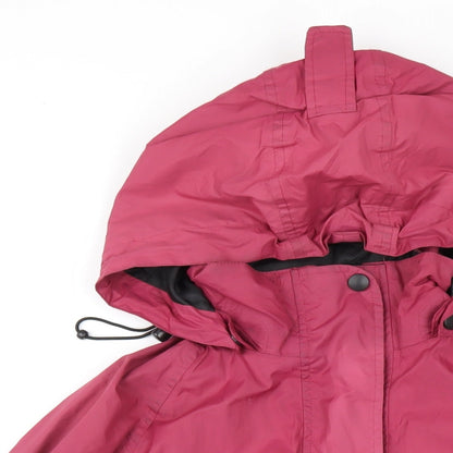 Outdoor Womens Pink Rain Coat Coat Size 12 Zip