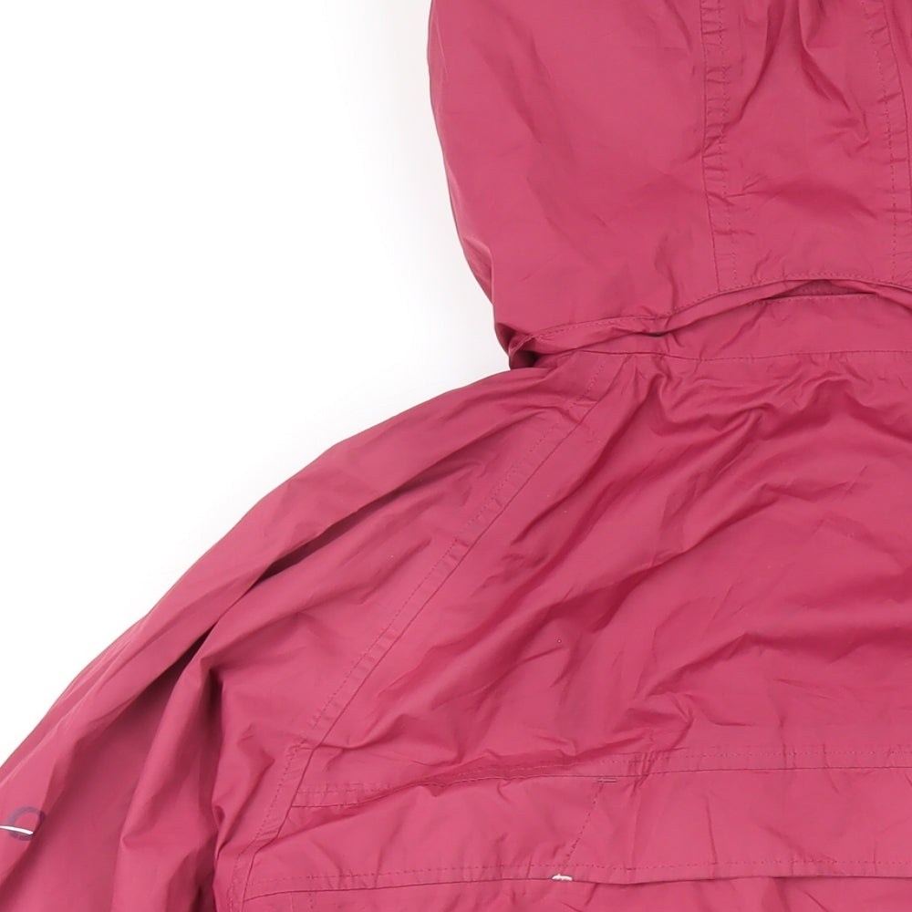 Outdoor Womens Pink Rain Coat Coat Size 12 Zip