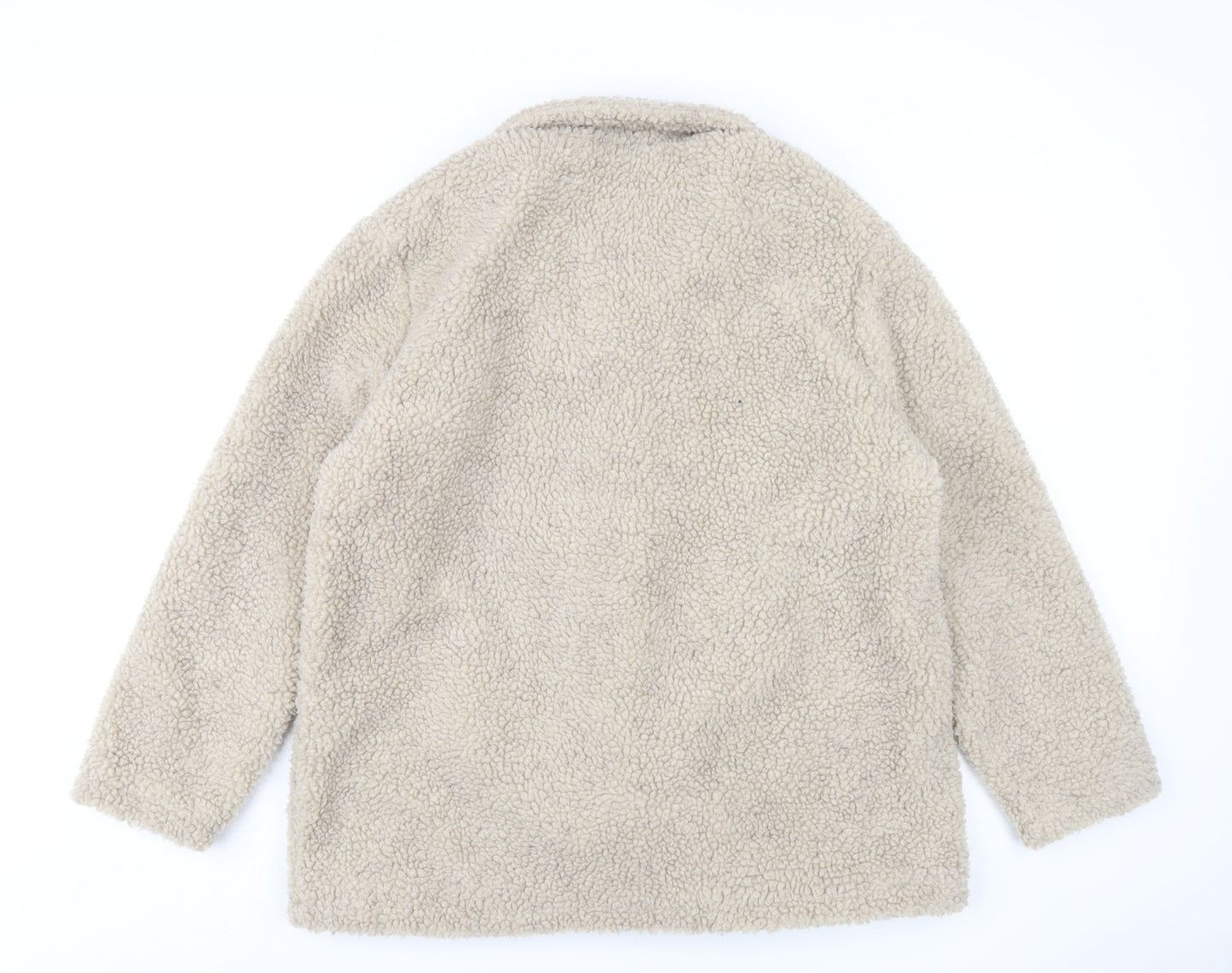 Damart Womens Beige Overcoat Coat Size 18 Button