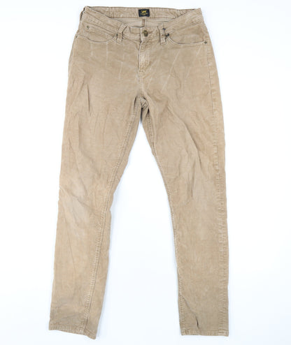 Womens UK Size 27 in Lee Cooper Regular Fit  Beige Trousers